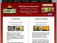 Tablet Screenshot of johnnyb-bbq.com